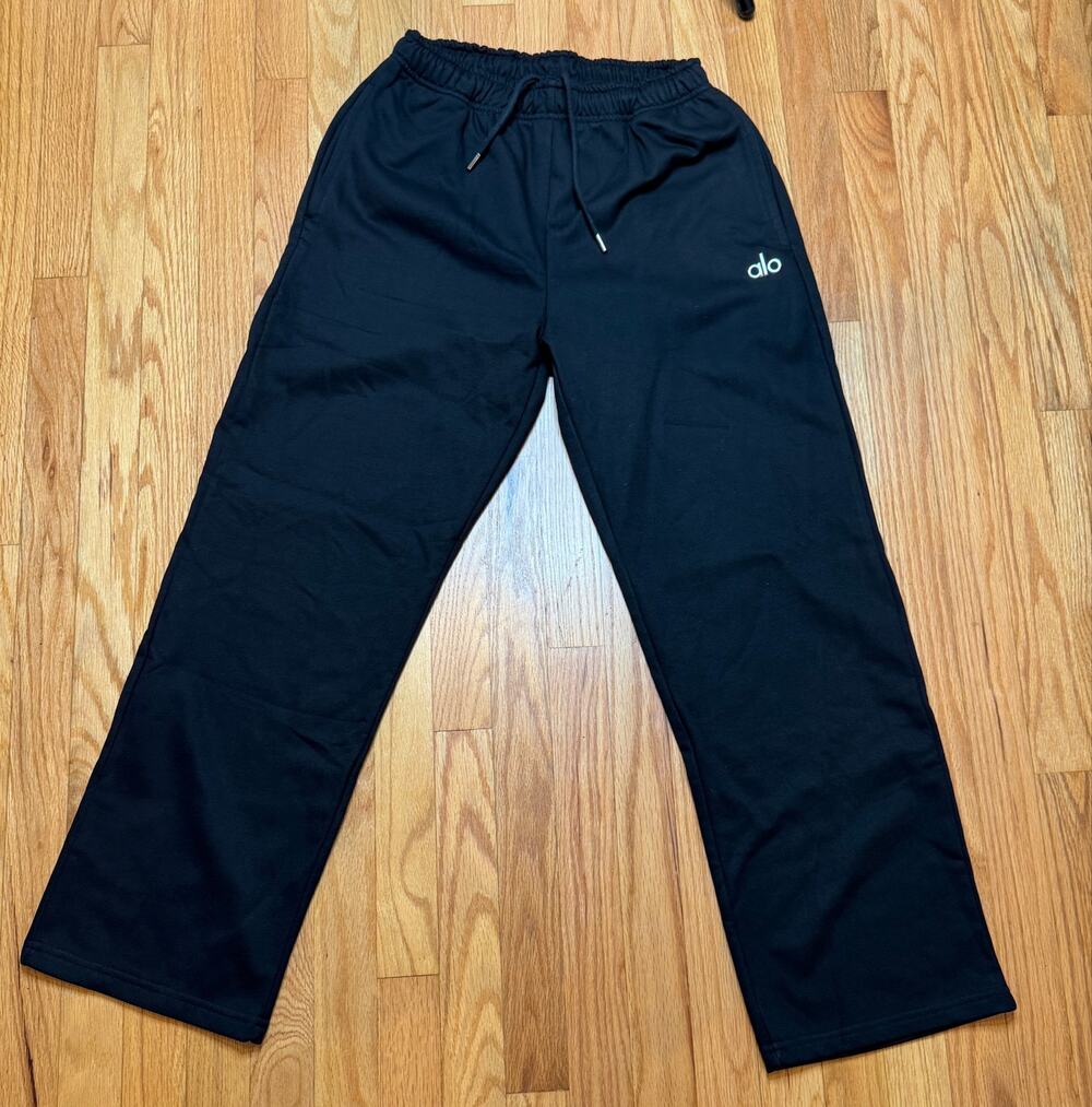 Alo Yoga Black Wide Leg Sweatpants Size Medium